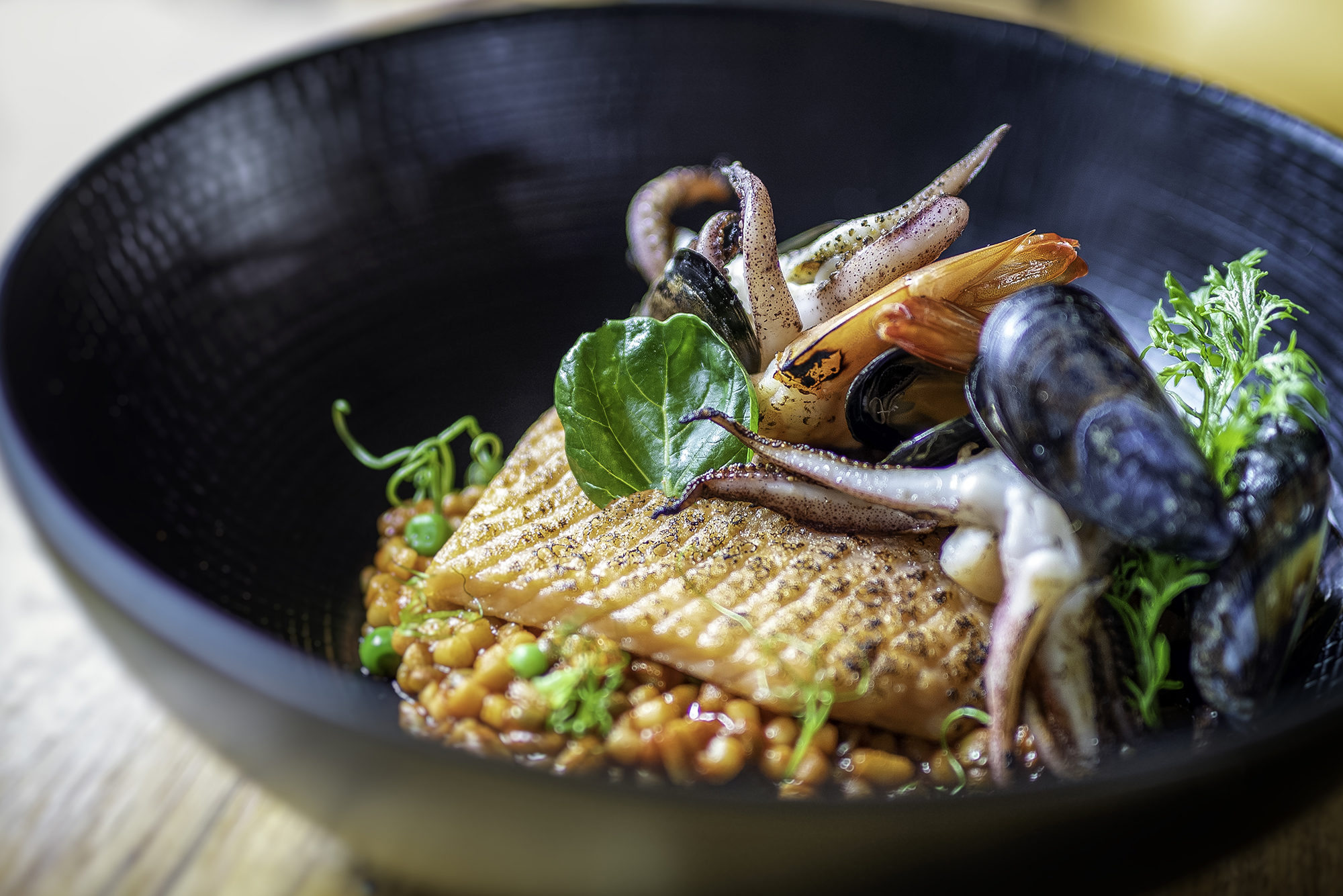 Sea Trout with Fregula